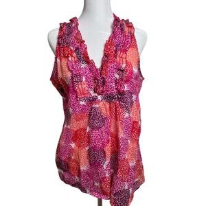 Old Navy Women's Size Medium Pink Red Purple Sleeveless Top